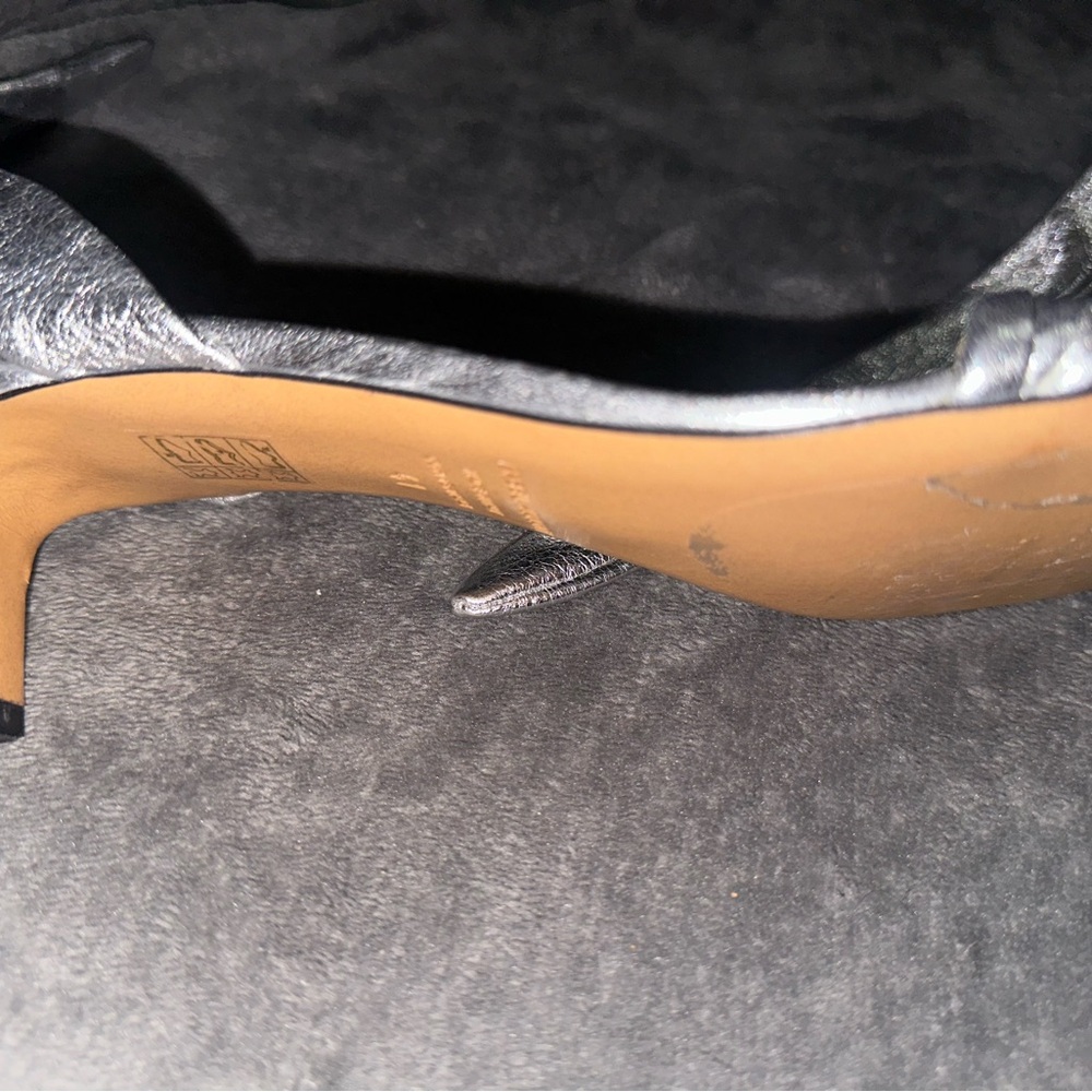 Isabel Marant Metallic Silver Heels - Picture 7 of 10